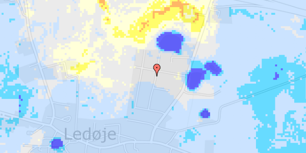 Ekstrem regn på Degnetoften 15