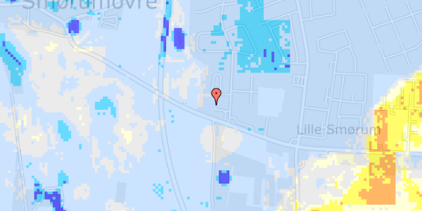 Ekstrem regn på Dyvelåsen 17