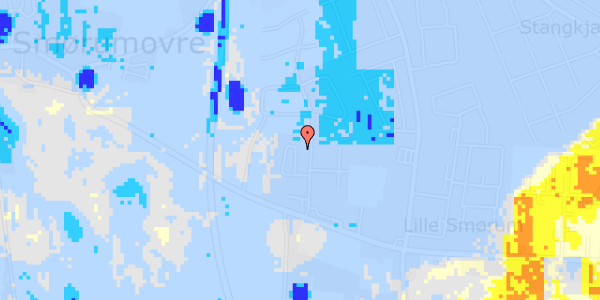 Ekstrem regn på Dyvelåsen 47