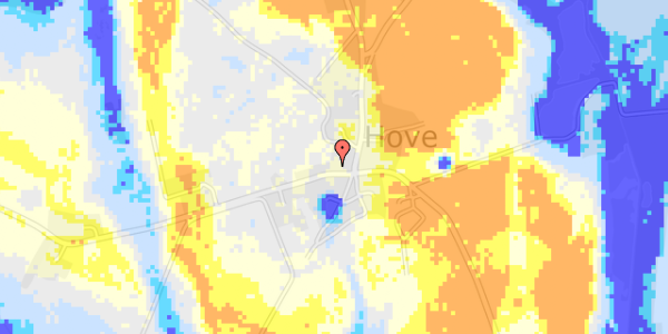 Ekstrem regn på Hove Møllevej 6