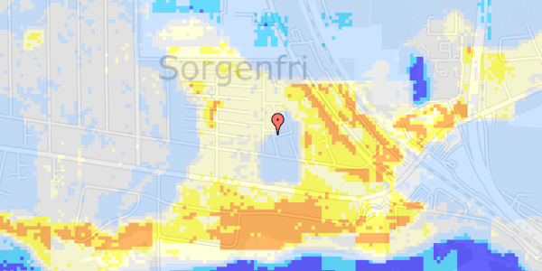 Ekstrem regn på Abildgaardsvej 30, 1. th