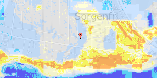 Ekstrem regn på Abildgaardsvej 87