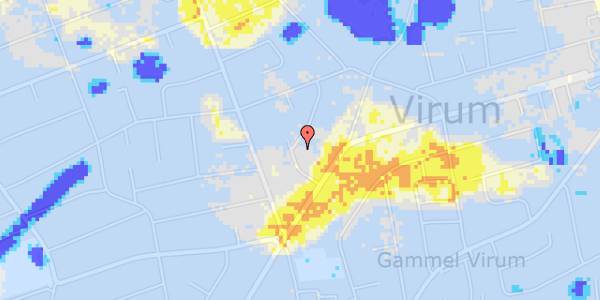 Ekstrem regn på Askimvej 10