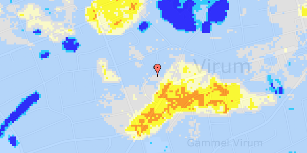 Ekstrem regn på Askimvej 18