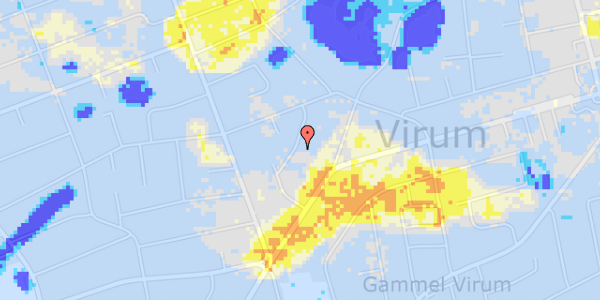 Ekstrem regn på Askimvej 20