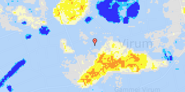 Ekstrem regn på Askimvej 23