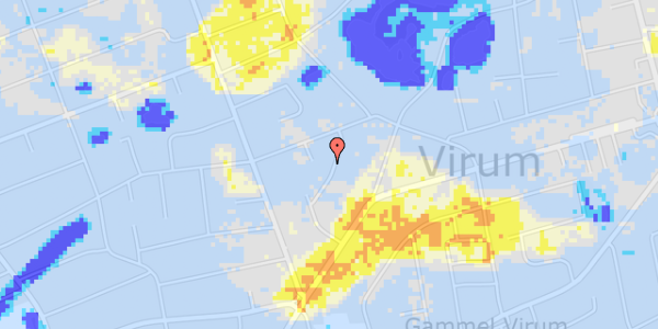 Ekstrem regn på Askimvej 25