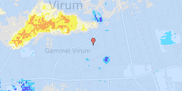 Ekstrem regn på Bakketoppen 13