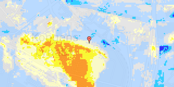 Ekstrem regn på Birkholmsvej 36