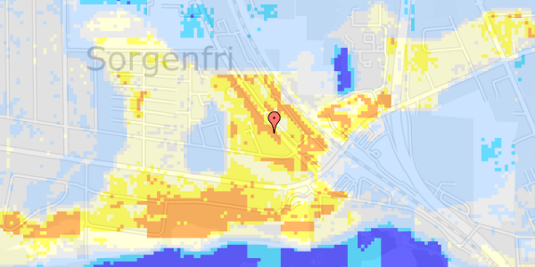 Ekstrem regn på Grønnevej 278, st. th