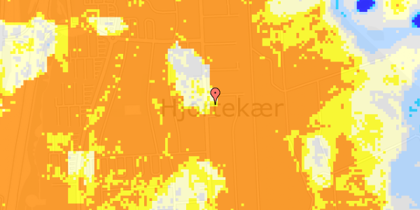 Ekstrem regn på Hjortekærsvej 144