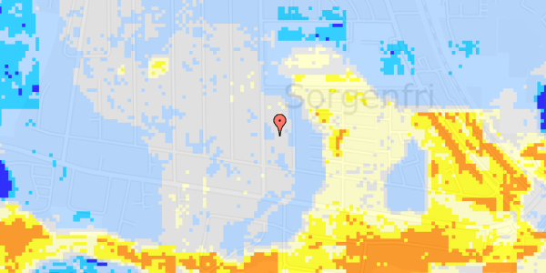 Ekstrem regn på Kaplevej 20