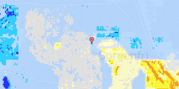 Ekstrem regn på Kaplevej 57