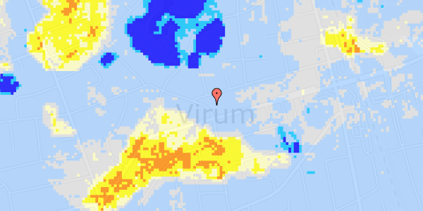 Ekstrem regn på Kirkebakken 4