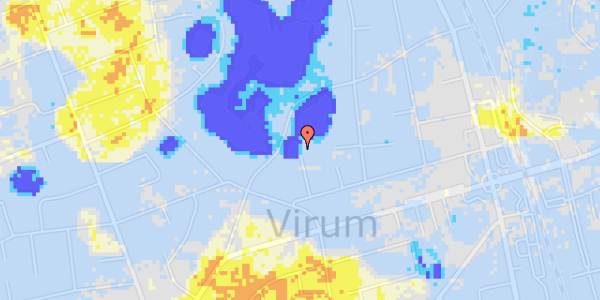 Ekstrem regn på Kirsebærbakken 13