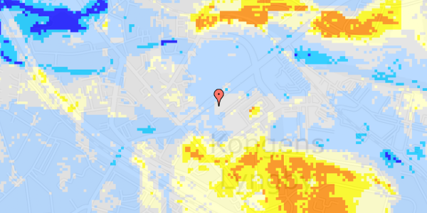 Ekstrem regn på Klampenborgvej 237, 1. th