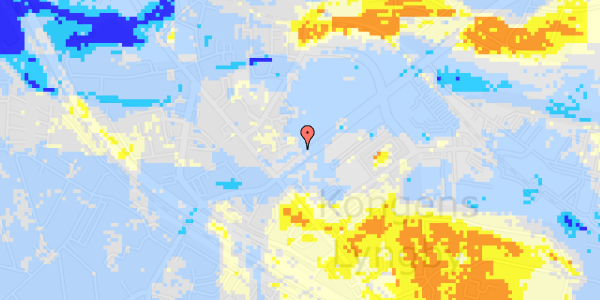 Ekstrem regn på Klampenborgvej 244B