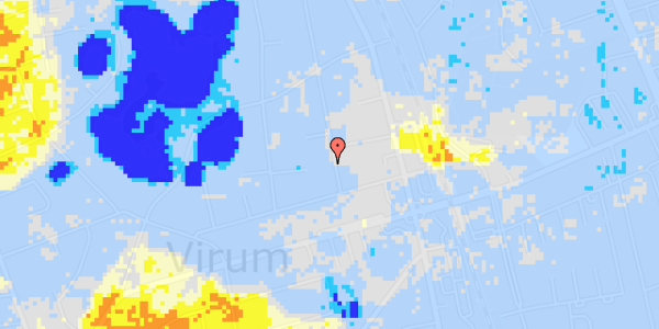 Ekstrem regn på Krogvej 50