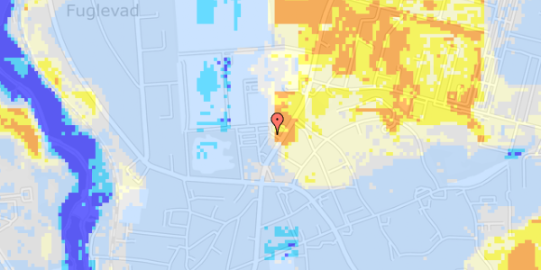 Ekstrem regn på Lundtoftevej 47, 1. th