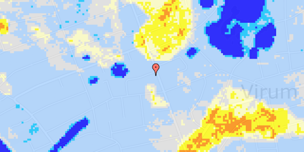 Ekstrem regn på Bisp Urnes Vej 1