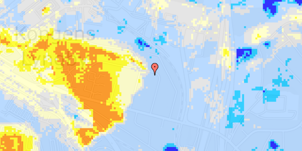 Ekstrem regn på Peter Rørdams Vej 17