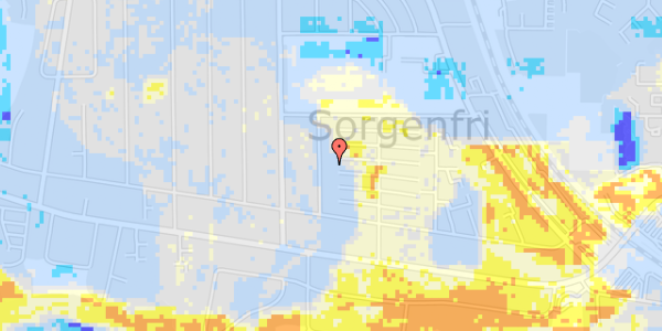 Ekstrem regn på Rosengårdsvej 20