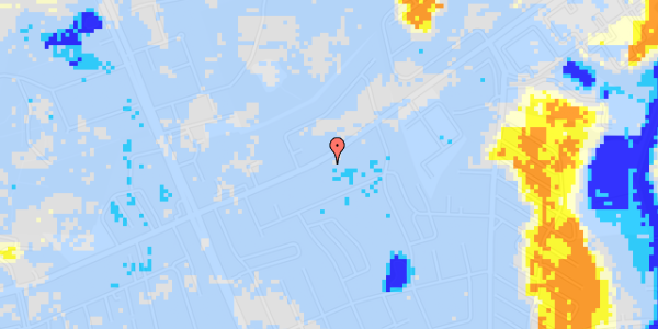 Ekstrem regn på Skodsborgvej 28