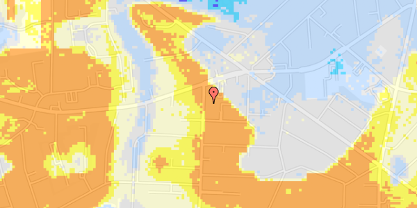 Ekstrem regn på Stengårds Alle 1C