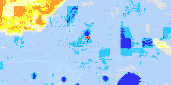 Ekstrem regn på Trongårdsvej 25A