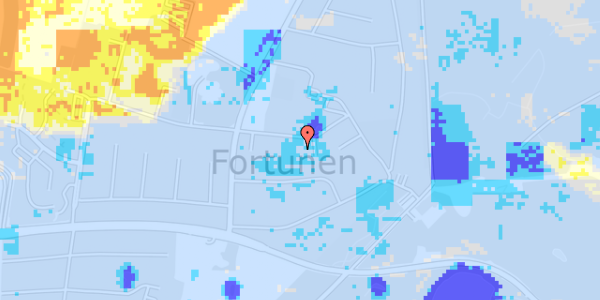 Ekstrem regn på Trongårdsvej 27A