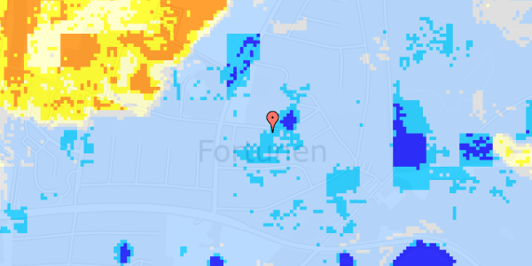 Ekstrem regn på Trongårdsvej 29A