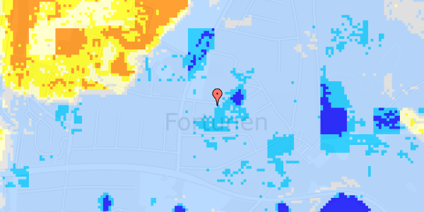 Ekstrem regn på Trongårdsvej 31A