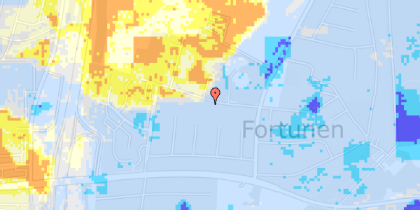 Ekstrem regn på Trongårdsvej 57