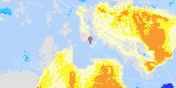 Ekstrem regn på Ulrikkenborg Alle 7, 2. th