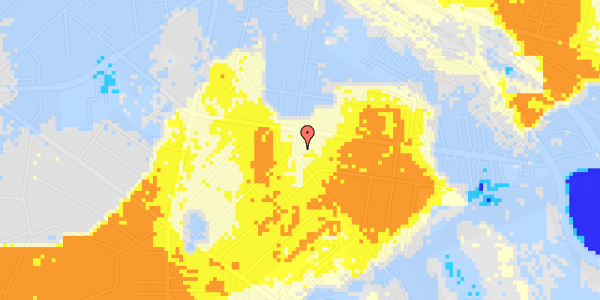 Ekstrem regn på Ulrikkenborg Alle 39, 1. tv