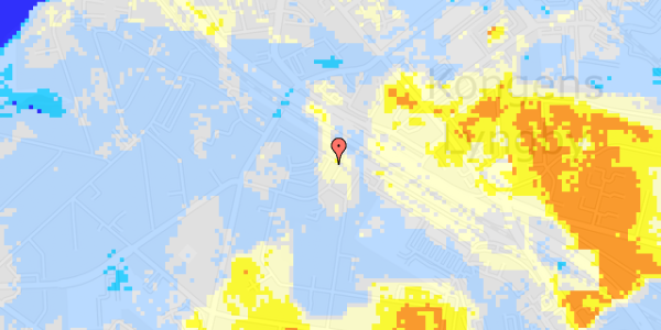 Ekstrem regn på Ulrikkenborg Plads 10A, st. th