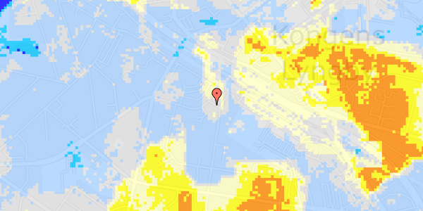 Ekstrem regn på Ulrikkenborg Plads 12, 1. th