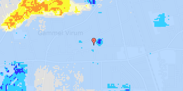 Ekstrem regn på Virumgade 34A