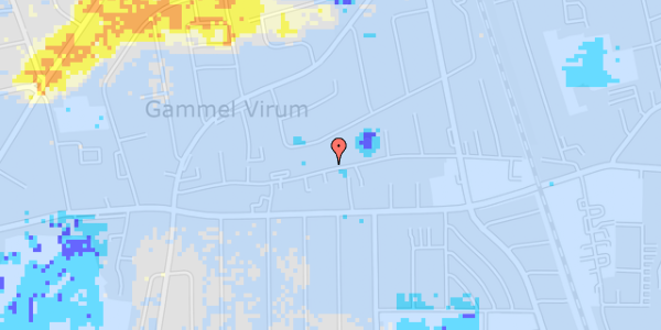 Ekstrem regn på Virumgade 36