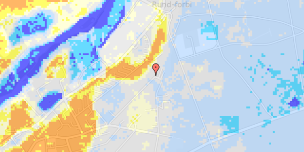 Ekstrem regn på Alfred Christensens Vej 35