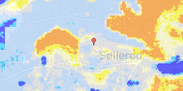 Ekstrem regn på Arnegårds Alle 16