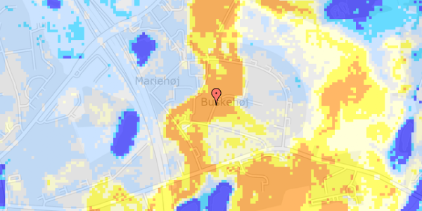 Ekstrem regn på Buskehøjvej 3, st. 