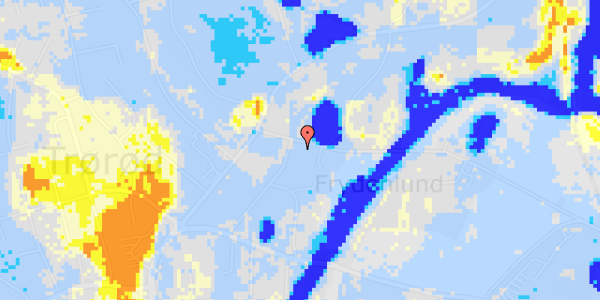 Ekstrem regn på Caroline Mathilde Vej 8