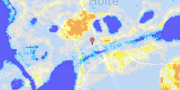 Ekstrem regn på Dronninggårds Alle 6, 1. th