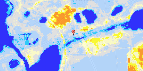 Ekstrem regn på Dronninggårds Alle 7, 1. tv