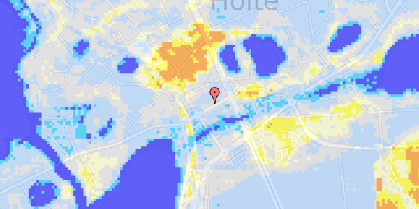 Ekstrem regn på Dronninggårds Alle 8, st. th