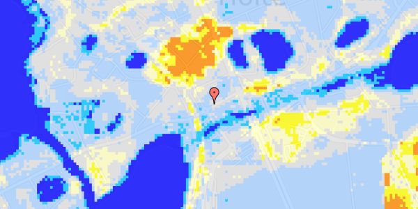 Ekstrem regn på Dronninggårds Alle 10C, st. th