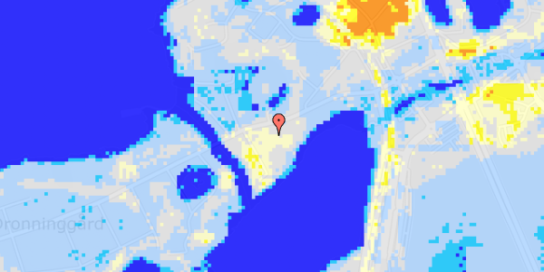 Ekstrem regn på Dronninggårds Alle 37