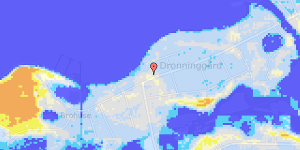 Ekstrem regn på Dronninggårds Alle 96