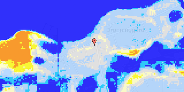 Ekstrem regn på Dronninggårds Alle 103